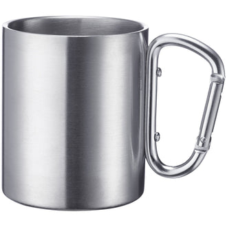 Tazza con manico a moschettone ml 300/cm Ø7,5x9