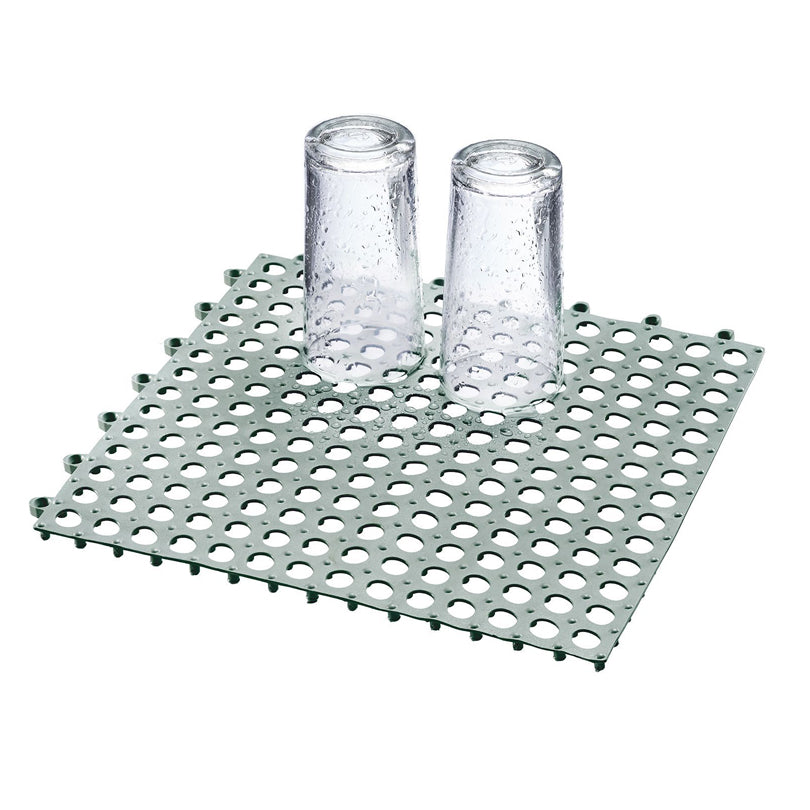 Tappetino scolabicchieri quadrato "Bar", confezione 2 pezzi cm 30x30x0,8