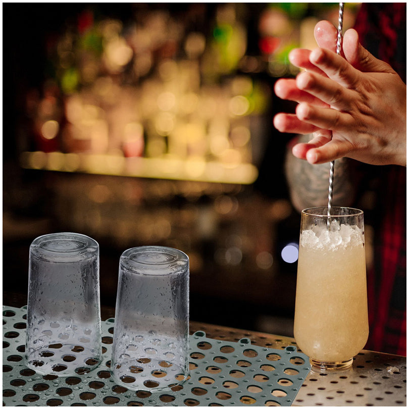 Tappetino scolabicchieri quadrato "Bar", confezione 2 pezzi cm 30x30x0,8