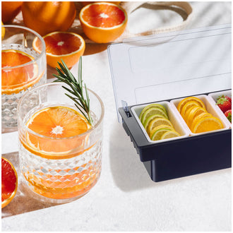 Bar-Organizer per frutta & erbe con 6 scomparti interni rimovibili cm 49x15x9