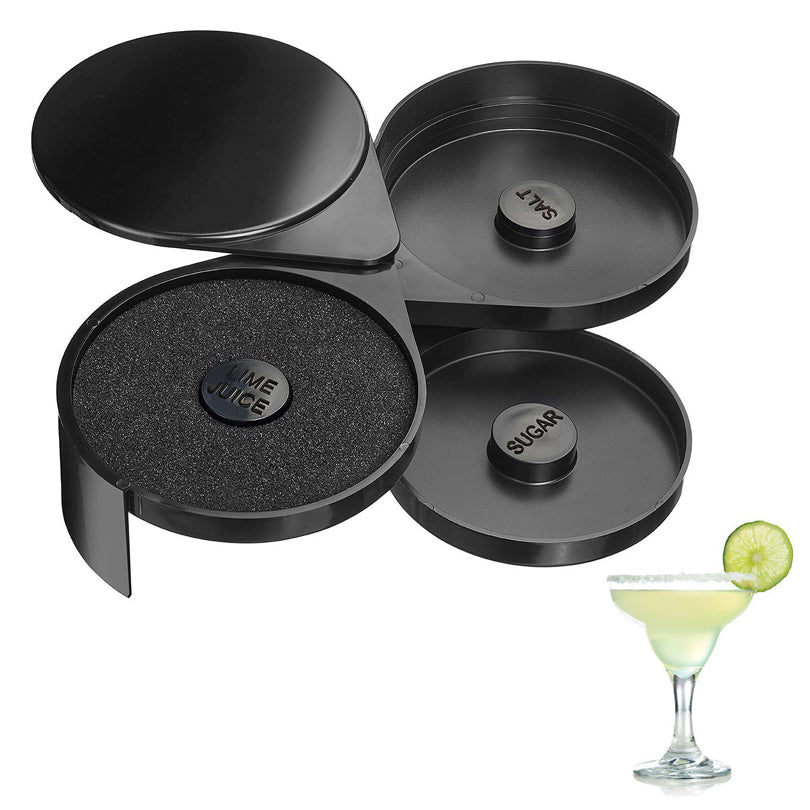 Bordatore bicchieri cocktail a 3 scomparti cm 20x15,8x7,3