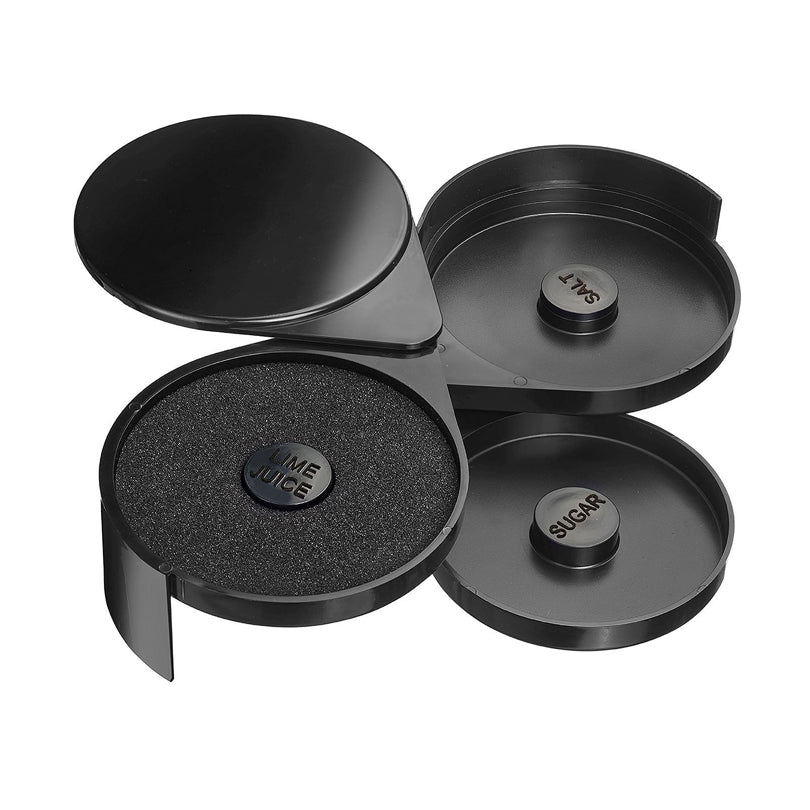 Bordatore bicchieri cocktail a 3 scomparti cm 20x15,8x7,3