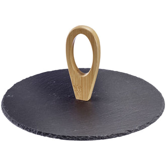 Piatto da portata con pratica maniglia di trasporto "Tapas + Friends" cm Ø30x13