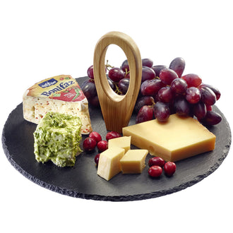 Piatto da portata con pratica maniglia di trasporto "Tapas + Friends" cm Ø30x13