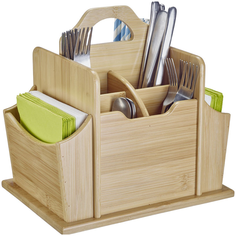 Portaposate "Tapas + Friends" con 7 comparti e maniglia cm 23,5x17,5x23,5