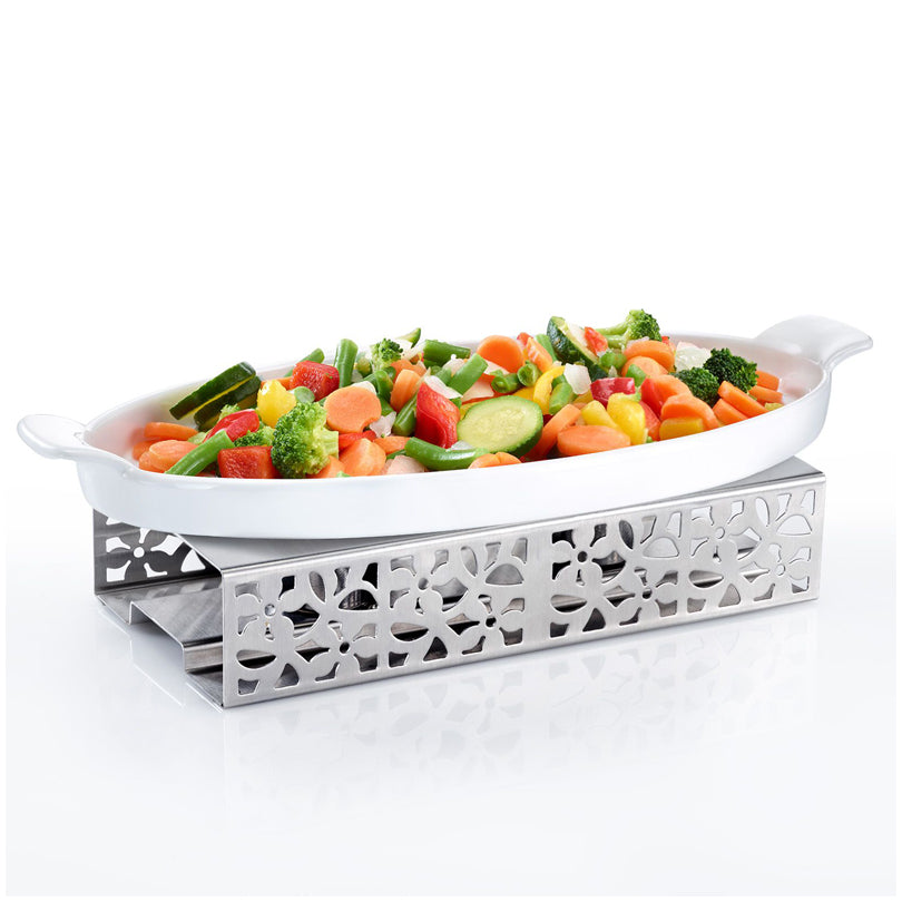 Scaldavivande con 2 portalumini cm 24x12x5,2