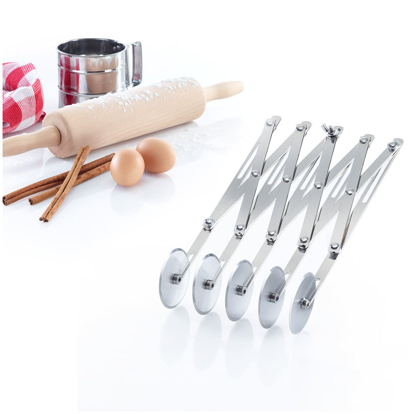 Rullo tagliapasta con 5 lame, estensibile cm 24,5x5,6x5,3