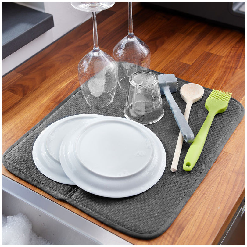 Tappetino scolapiatti pieghevole, confezione 2 pezzi cm 44x36