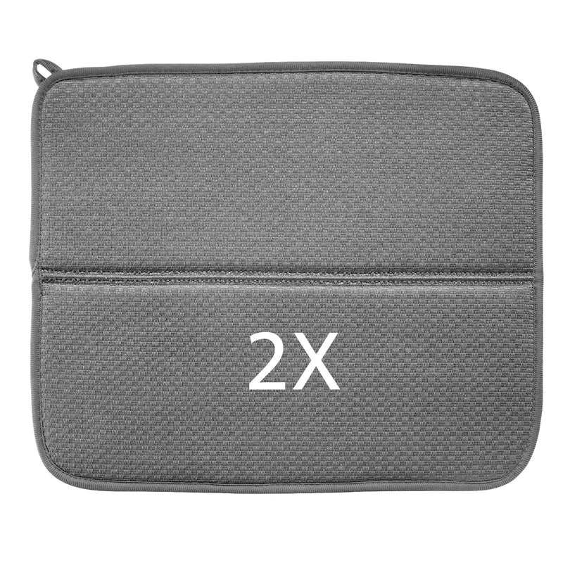 Tappetino scolapiatti pieghevole, confezione 2 pezzi cm 44x36