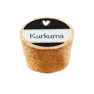 Etichette adesive per barattoli e tappi in sughero, confezione 24 pezzi cm Ø3,5