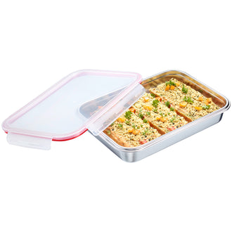 Lunchbox/Contenitore salvafreschezza rettangolare l 2/cm 29,8x21,4x5,8
