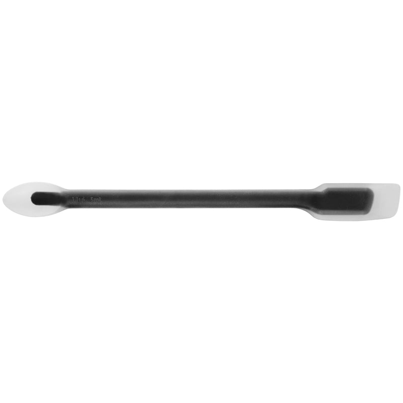 Raschietto pulisci barattoli/bottiglie "Solo" , dotato di un cucchiaio dosatore integrato (1 cucchiaino - 5 ml) cm 2,7x27,7