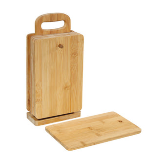 Confezione 6 taglieri colazione con supporto cm 14x7x30