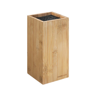 Ceppo coltelli quadrati con inserto di setole flessibili Eco Line cm 12x12x23