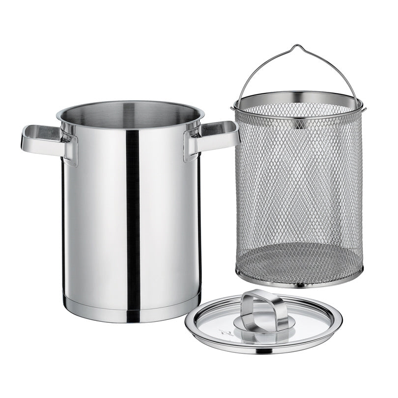 Asparagera "San Remo" con coperchio in vetro cm 16x21/l 4