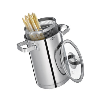 Asparagera "San Remo" con coperchio in vetro cm 16x21/l 4