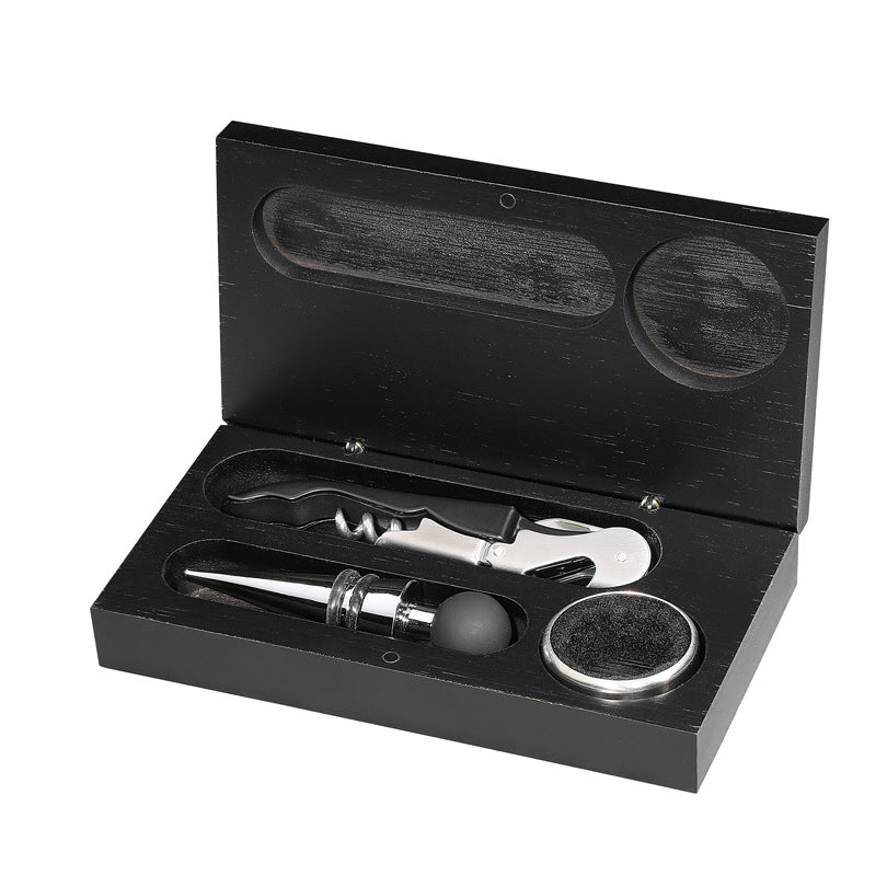 Set da vino Bardolino, 3 pezzi cm 16,5x9x3