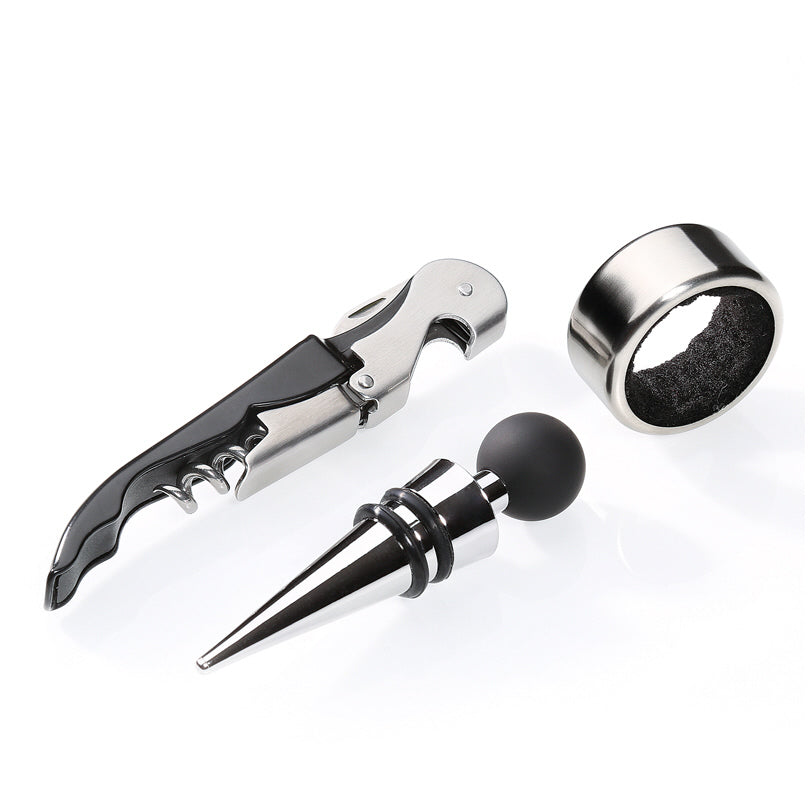 Set da vino Bardolino, 3 pezzi cm 16,5x9x3