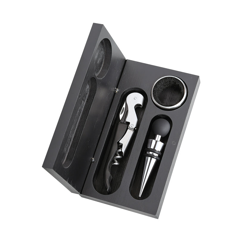 Set da vino Bardolino, 3 pezzi cm 16,5x9x3