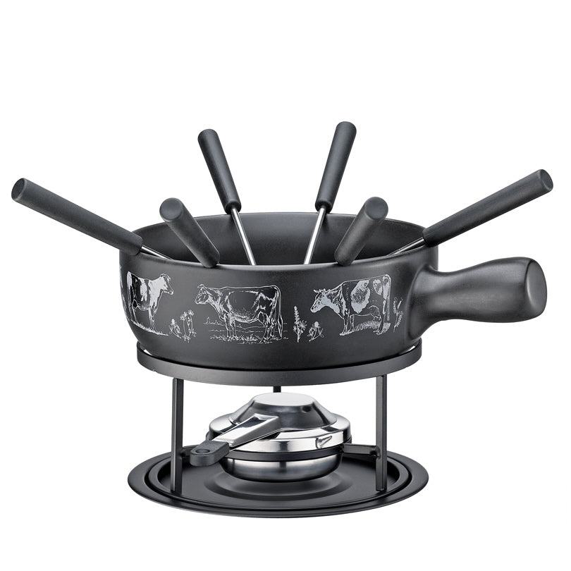 Set per fonduta al formaggio St. Gallen, 10 pezzi cm 21x29x16,5/l 2