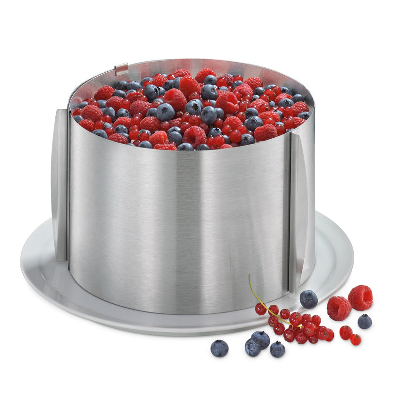 Anello torta BAKE regolabile, extra alto cm Ø16-30x14,5