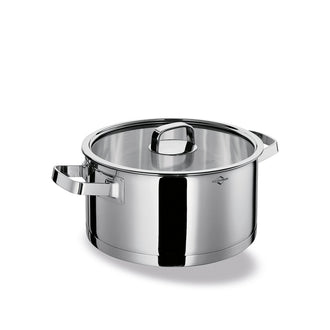 Casseruola San Remo con coperchio in vetro cm Ø24x12