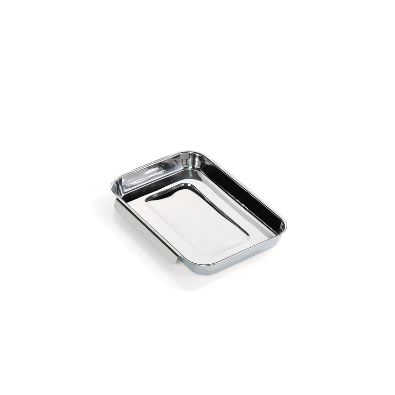 Tagliere multifunzionale con vassoio in acciaio inossidabile cm 40x30x3,5
