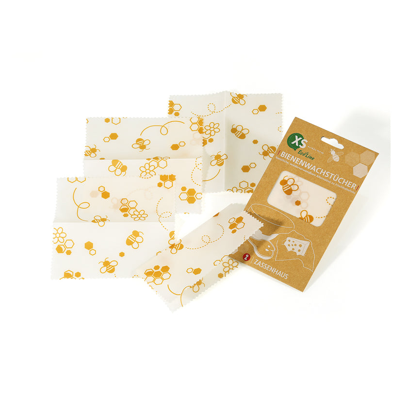 Pellicola di cera d'api piccola, confezione da 4 pezzi cm 16x16