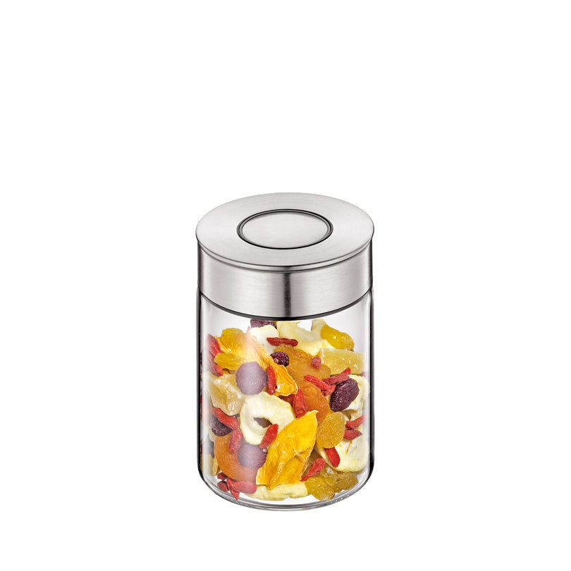 Barattolo con coperchio salvaaromi "Vetro" ml 700/cm Ø10x14