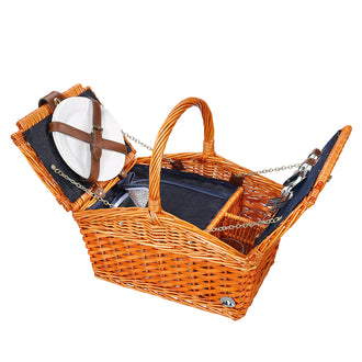 Cesto picnic "Salerno", per 2 persone cm 38x26x37