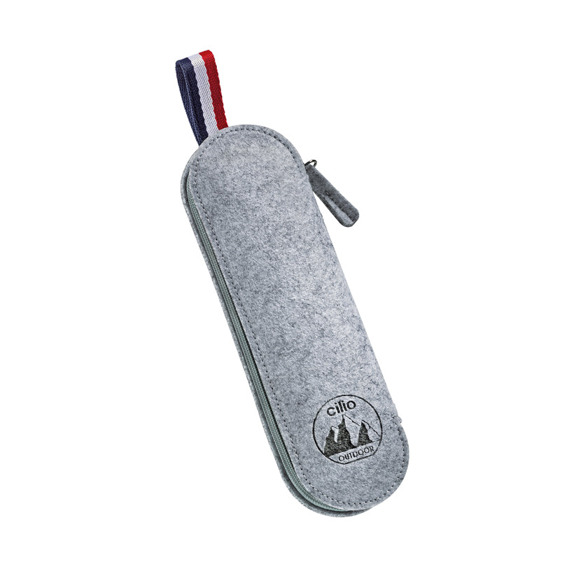 Set di posate "Viaggio" con custodia, 3 pezzi cm 23,5x7,5