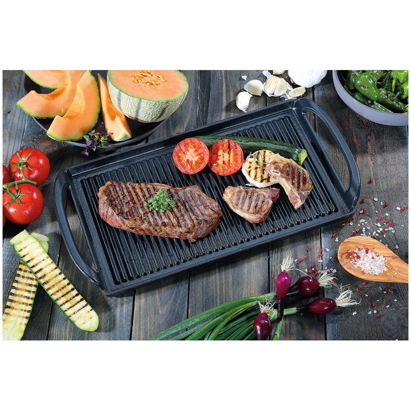 Plancia/Piastra grill rettangolare con 2 manici "Provence" cm 38x23x4
