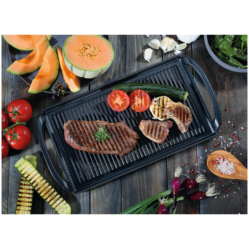 Plancia/Piastra grill rettangolare con 2 manici "Provence" cm 38x23x4