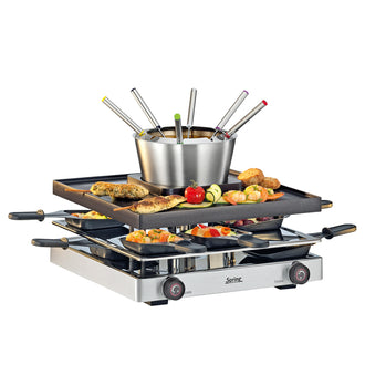 Raclette Fondue 8 Classic "3 in 1" per 8 persone cm 31x34x16,5