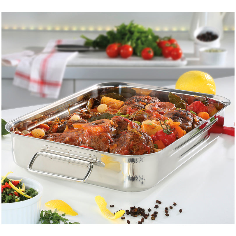 Tegame/Arrostiera rettangolare "Brigade Premium" l 4,4/cm 35x25x6,5