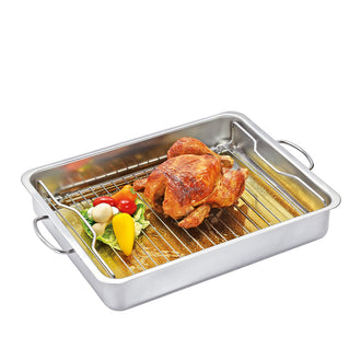 Rostiera rettangolare "BBQ - Style" l 6,8/cm 40x31,5x6,5