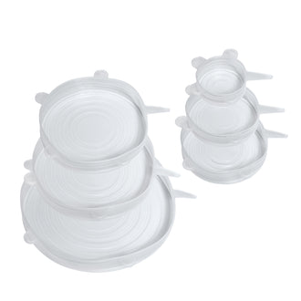 Coperchio estensibile riutilizzabile "Stretch", confezione 6 pezzi in misure assortite cm Ø9,5-20