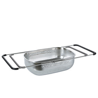 Scolapasta rettangolare "Deluxe", con manici allungabili cm 34x24,5x11,5