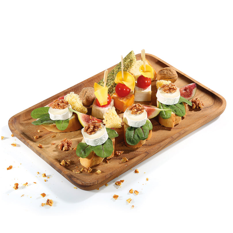 Piatto snack rettangolare cm 35,5x23,5x2