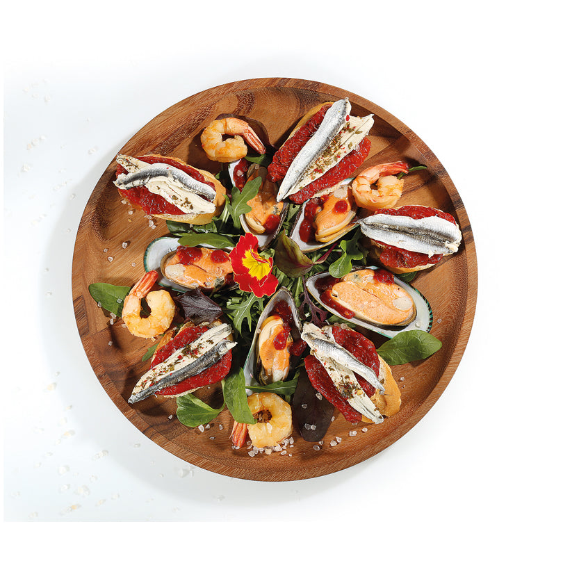 Piatto snack tondo cm Ø25x2