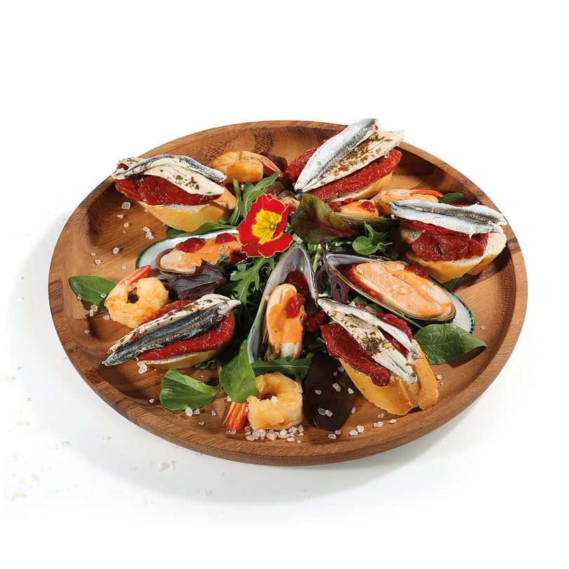 Piatto snack tondo cm Ø25x2