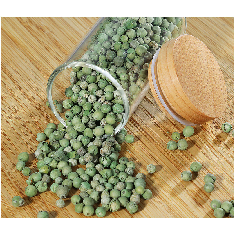 Barattolo spezie con coperchio in legno faggio, confezione 2 pezzi ml 100/cm Ø4,5x10