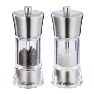 Set macinapepe e macinasale "Aachen", in confezione regalo cm Ø6x14