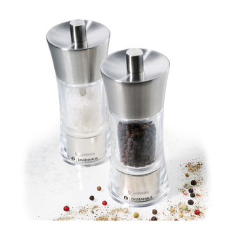 Set macinapepe e macinasale "Aachen", in confezione regalo cm Ø6x14