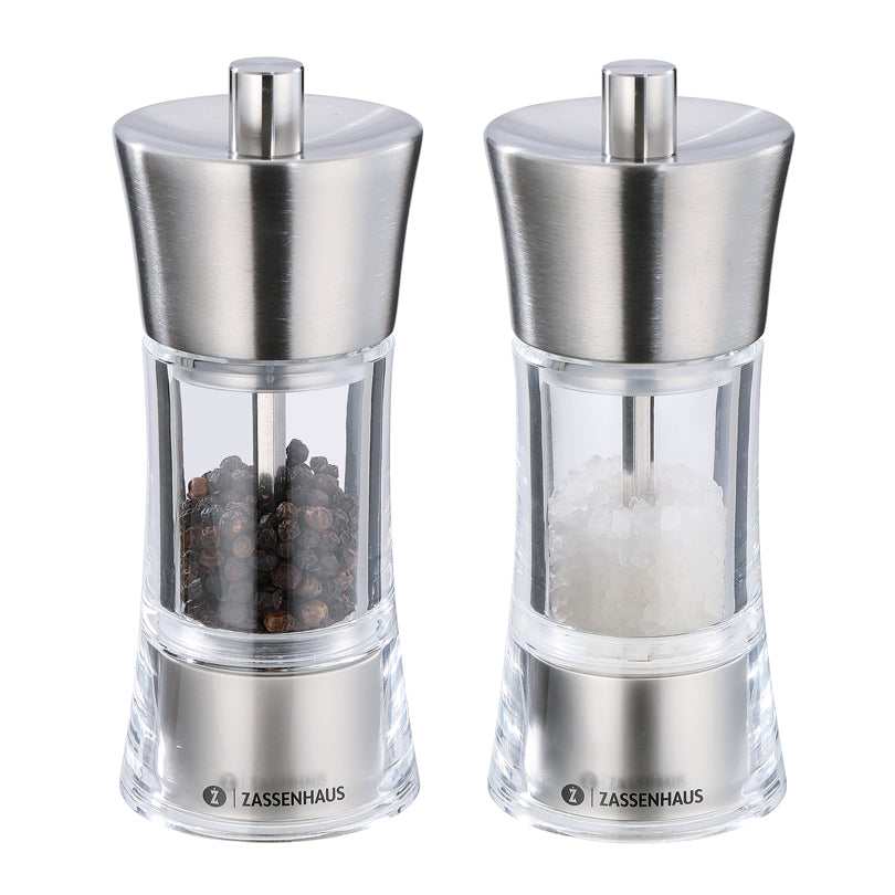 Set macinapepe e macinasale "Aachen", in confezione regalo cm Ø6x14