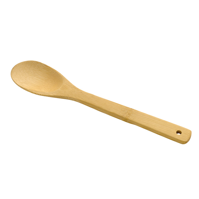 Set 7 utensili da cucina, in contenitore di canna di bambù cm 32