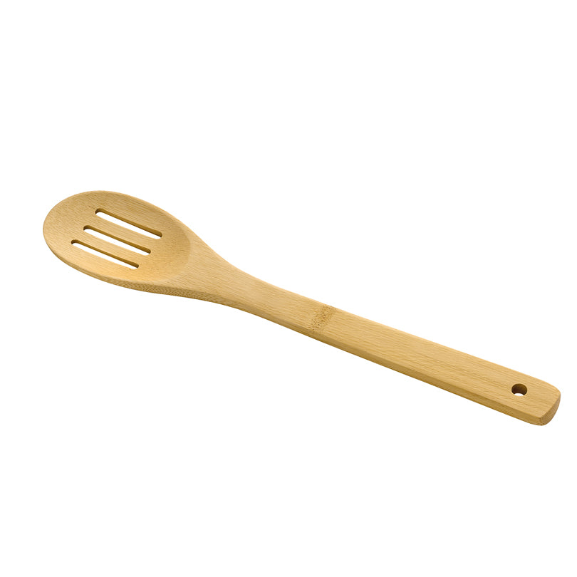 Set 7 utensili da cucina, in contenitore di canna di bambù cm 32