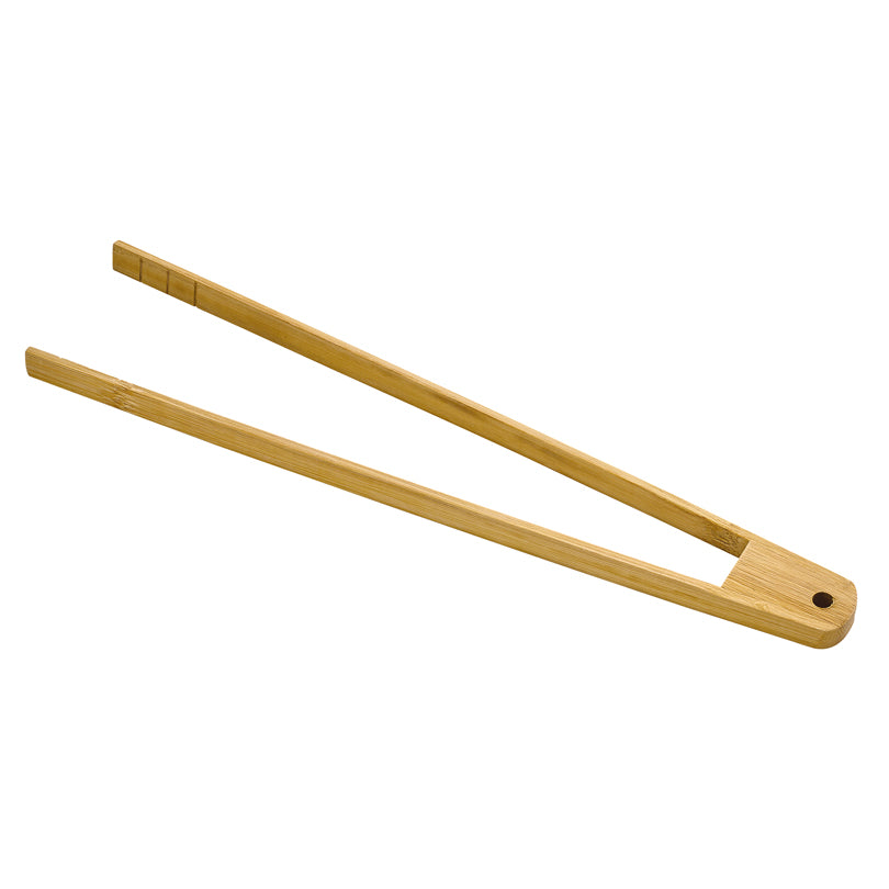 Set 7 utensili da cucina, in contenitore di canna di bambù cm 32