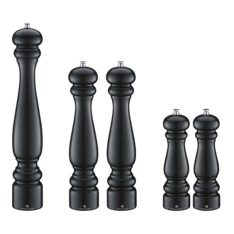 Macinasale "Potsdam", in faggio verniciato nero opaco cm Ø5,5x20