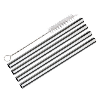 Cannuccia dritta "Piccolo", confezione 4 pezzi, spazzolino incluso cm Ø0,8x14